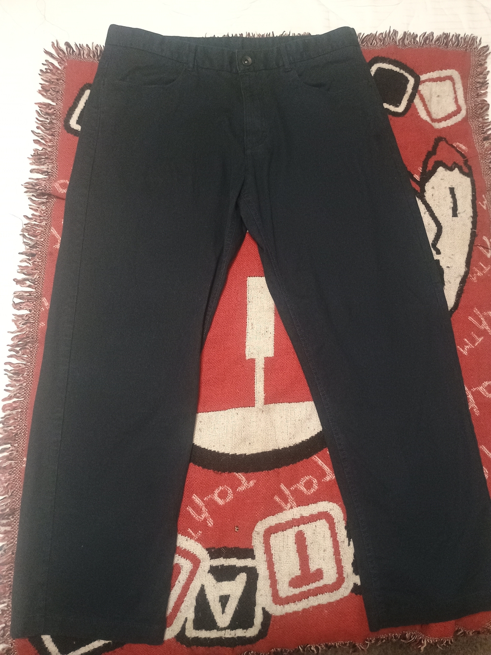 Calvin Klein Black Pants with Label Detail